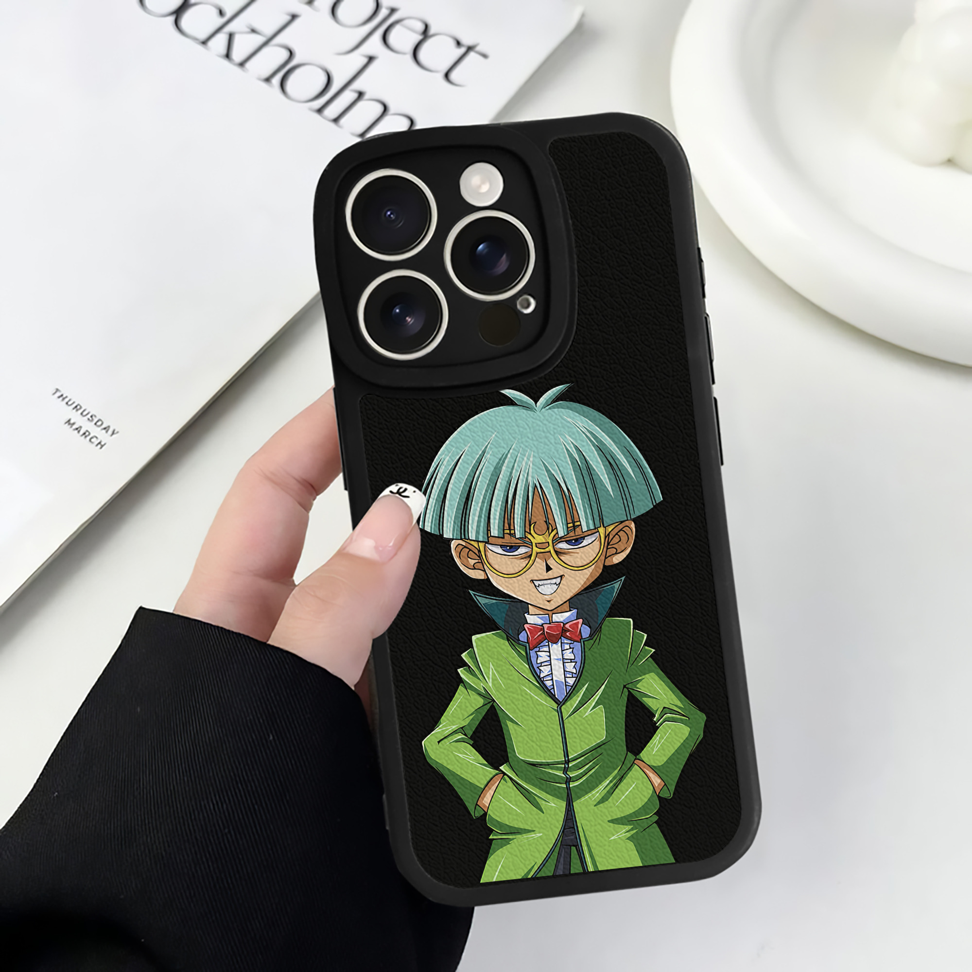 遊☆戯☆王 Yu-Gi-Oh! 【iPhone 16シリーズ対応】シリコンスマホケース（レザー調） 材質：シリコン